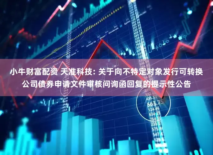 小牛财富配资 天准科技: 关于向不特定对象发行可转换公司债券申请文件审核问询函回复的提示性公告